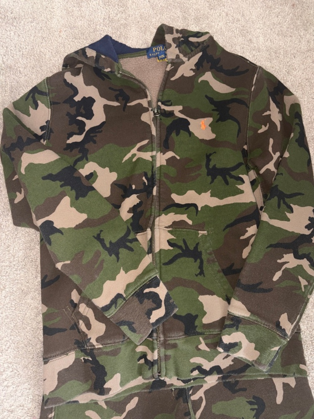 Polo by Ralph Lauren Kids Camouflage Hoodie & Joggers - Green - Picture 2 of 4